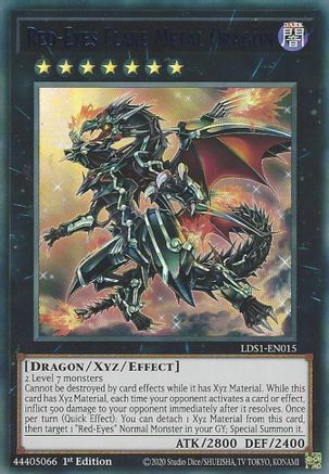 Image of Red-Eyes Flare Metal Dragon (Blue) [LDS1-EN015] Ultra Rare