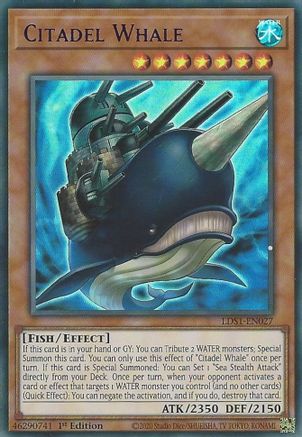 Image of Citadel Whale (Purple) [LDS1-EN027] Ultra Rare
