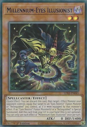 Image of Millennium-Eyes Illusionist (Blue) [LDS1-EN045] Ultra Rare