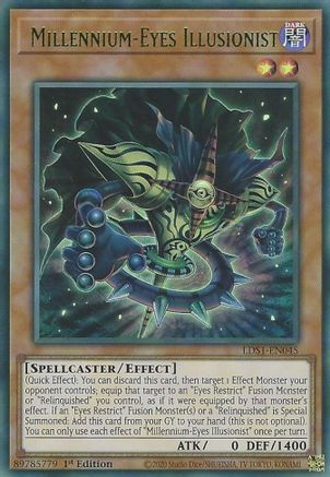 Image of Millennium-Eyes Illusionist (Green) [LDS1-EN045] Ultra Rare