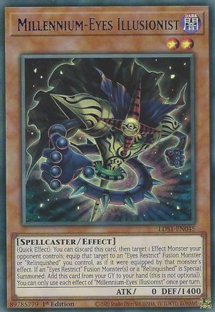 Image of Millennium-Eyes Illusionist (Purple) [LDS1-EN045] Ultra Rare