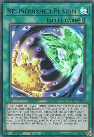 Image of Relinquished Fusion (Blue) [LDS1-EN049] Ultra Rare