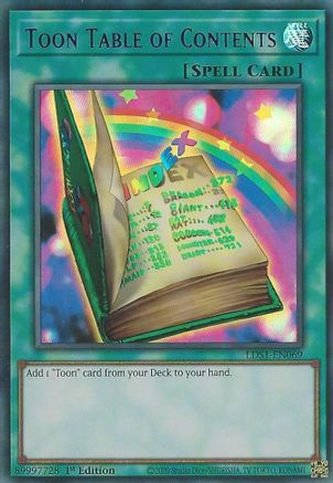 Image of Toon Table of Contents (Purple) [LDS1-EN069] Ultra Rare