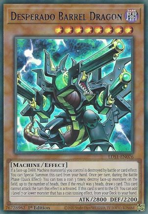 Image of Desperado Barrel Dragon (Blue) [LDS1-EN076] Ultra Rare
