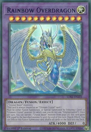 Image of Rainbow Overdragon (Blue) [LDS1-EN101] Ultra Rare
