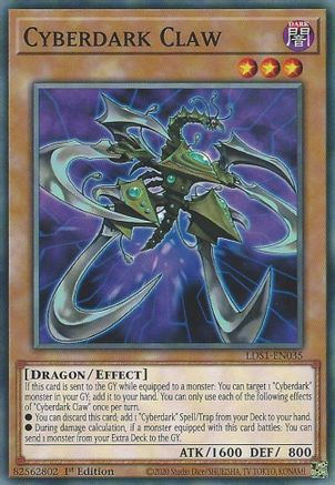Image of Cyberdark Claw [LDS1-EN035] Common
