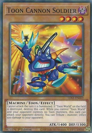 Image of Toon Cannon Soldier [LDS1-EN060] Common