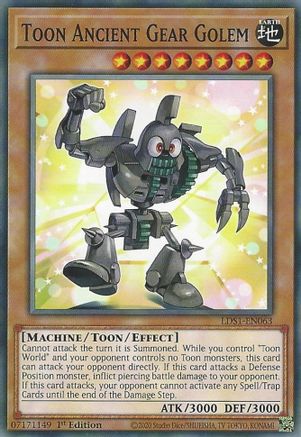 Image of Toon Ancient Gear Golem [LDS1-EN063] Common