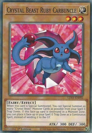 Image of Crystal Beast Ruby Carbuncle [LDS1-EN092] Common