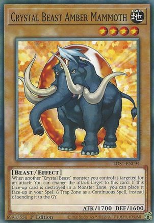 Image of Crystal Beast Amber Mammoth [LDS1-EN094] Common