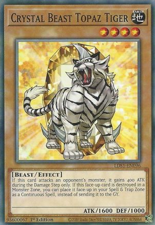 Image of Crystal Beast Topaz Tiger [LDS1-EN096] Common