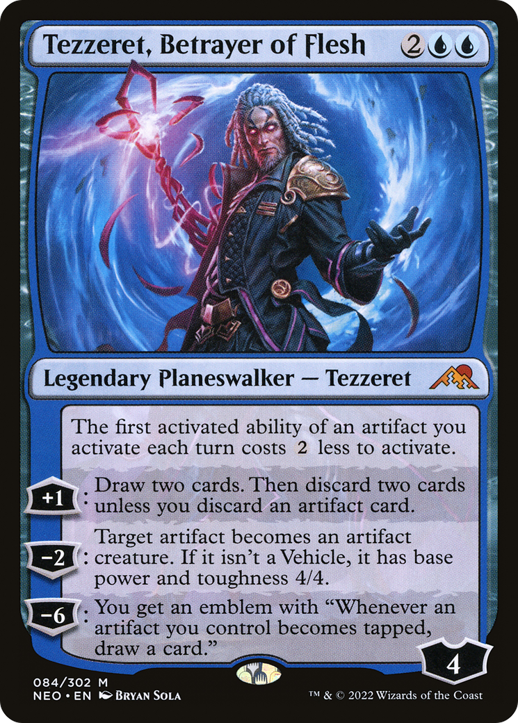 Image of Tezzeret, Betrayer of Flesh [Kamigawa: Neon Dynasty]