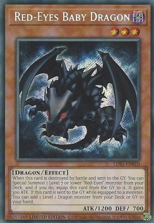 Image of Red-Eyes Baby Dragon [LDS1-EN010] Secret Rare