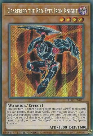 Image of Gearfried the Red-Eyes Iron Knight [LDS1-EN011] Secret Rare