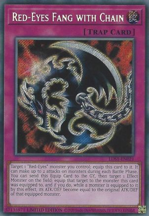 Image of Red-Eyes Fang with Chain [LDS1-EN021] Secret Rare