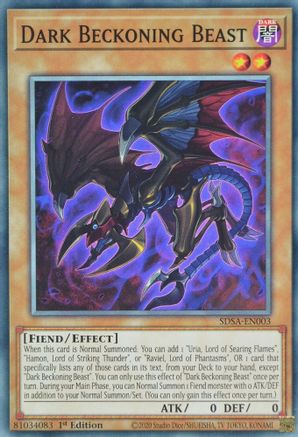 Image of Dark Beckoning Beast [SDSA-EN003] Common