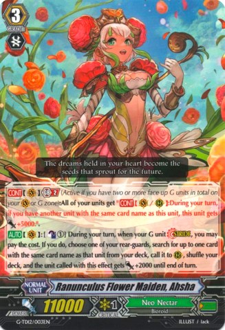 Image of Ranunculus Flower Maiden, Ahsha (G-TD12/003EN) [Flower Princess of Abundant Blooming]