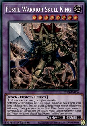 Image of Fossil Warrior Skull King [BLAR-EN006] Secret Rare