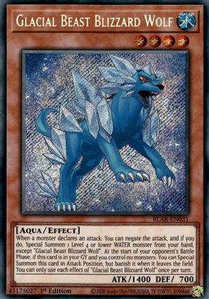 Image of Glacial Beast Blizzard Wolf [BLAR-EN031] Secret Rare