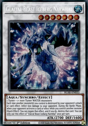 Image of Glacial Beast Iceberg Narwhal [BLAR-EN033] Secret Rare