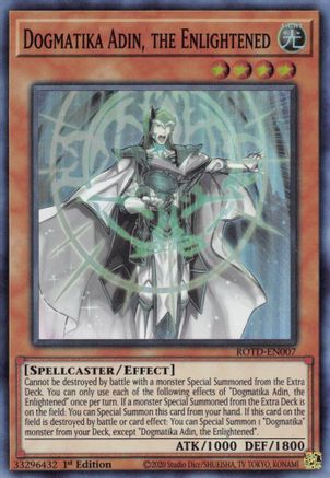 Image of Dogmatika Adin, the Enlightened [ROTD-EN007] Super Rare