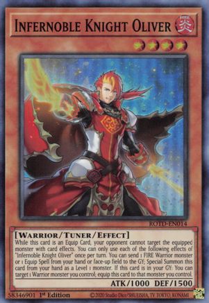 Image of Infernoble Knight Oliver [ROTD-EN014] Super Rare