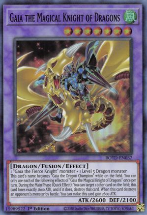 Image of Gaia the Magical Knight of Dragons [ROTD-EN037] Super Rare