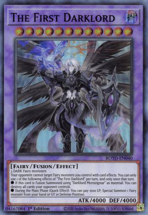 Image of The First Darklord [ROTD-EN040] Super Rare