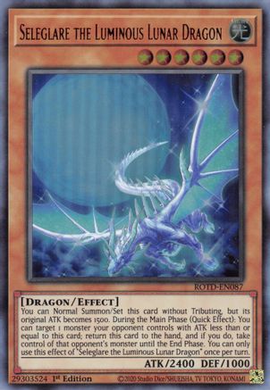 Image of Seleglare the Luminous Lunar Dragon [ROTD-EN087] Ultra Rare