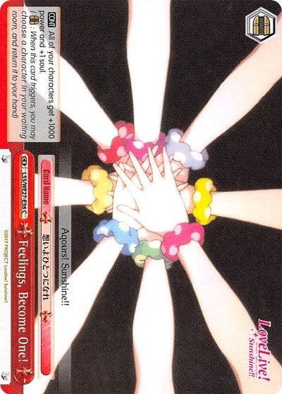 Image of Feelings, Become One! (LSS/WE27-E36 C) [Love Live! Sunshine!! Extra Booster]