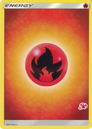 Image of Fire Energy (Charizard Stamp #6) [Battle Academy 2020]