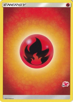 Image of Fire Energy (Charizard Stamp #22) [Battle Academy 2020]