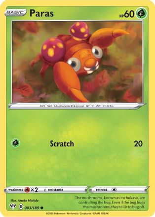 Image of Paras (003/189) [Sword & Shield: Darkness Ablaze]