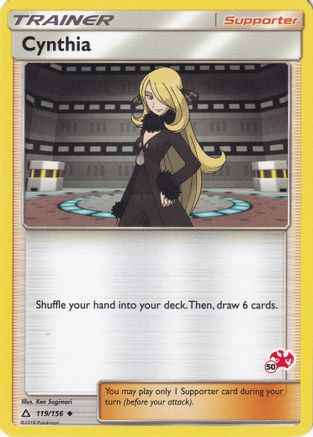 Image of Cynthia (119/156) (Charizard Stamp #50) [Battle Academy 2020]
