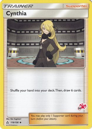 Image of Cynthia (119/156) (Charizard Stamp #59) [Battle Academy 2020]