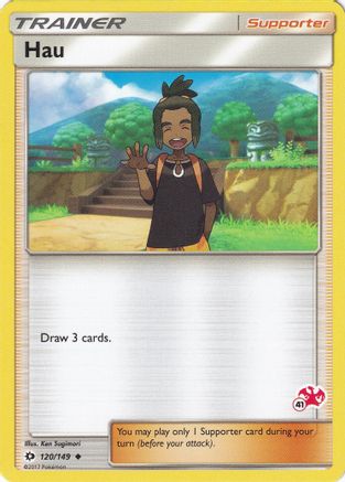 Image of Hau (120/149) (Charizard Stamp #41) [Battle Academy 2020]