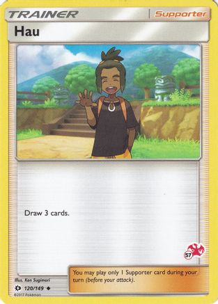 Image of Hau (120/149) (Charizard Stamp #57) [Battle Academy 2020]
