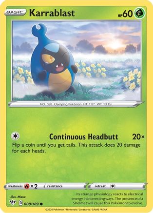 Image of Karrablast (008/189) [Sword & Shield: Darkness Ablaze]