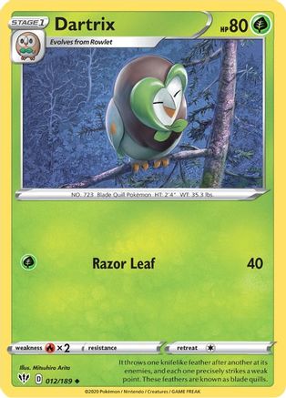 Image of Dartrix (012/189) [Sword & Shield: Darkness Ablaze]