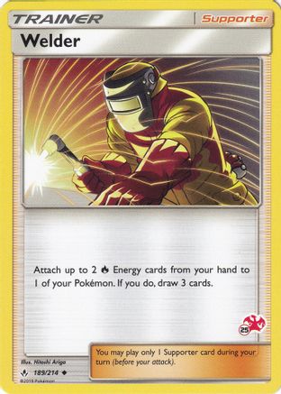 Image of Welder (189/214) (Charizard Stamp #25) [Battle Academy 2020]