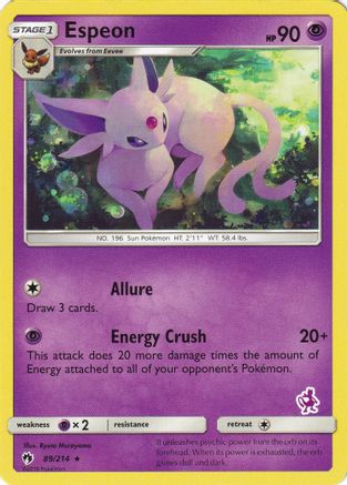 Image of Espeon (89/214) (Mewtwo Deck) [Battle Academy 2020]