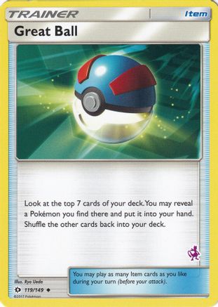 Image of Great Ball (119/149) (Mewtwo Deck) [Battle Academy 2020]