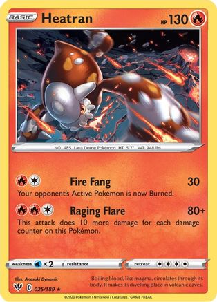 Image of Heatran (025/189) [Sword & Shield: Darkness Ablaze]