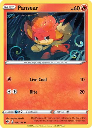 Image of Pansear (026/189) [Sword & Shield: Darkness Ablaze]