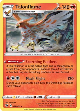 Image of Talonflame (032/189) [Sword & Shield: Darkness Ablaze]