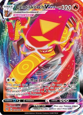 Image of Centiskorch VMAX (034/189) [Sword & Shield: Darkness Ablaze]