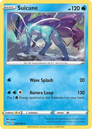 Image of Suicune (037/189) [Sword & Shield: Darkness Ablaze]