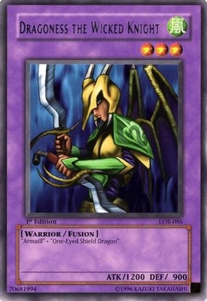 Image of Dragoness the Wicked Knight [LOB-086] Rare