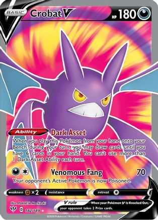 Image of Crobat V (182/189) [Sword & Shield: Darkness Ablaze]
