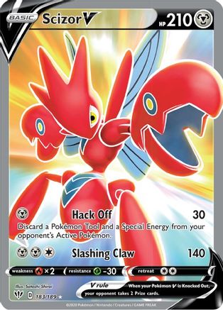 Image of Scizor V (183/189) [Sword & Shield: Darkness Ablaze]